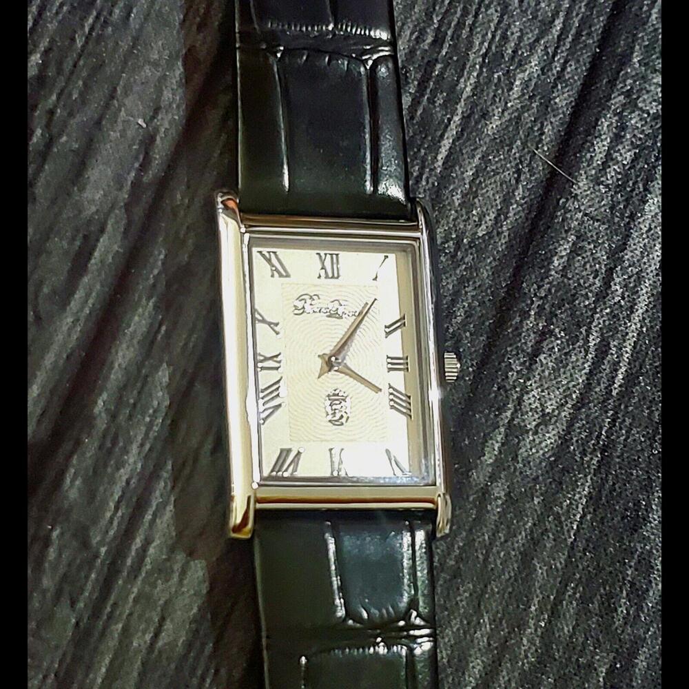 Pierre Lucerne Epson-Seiko Y120 Slim Mens Tank Dress Watch‎